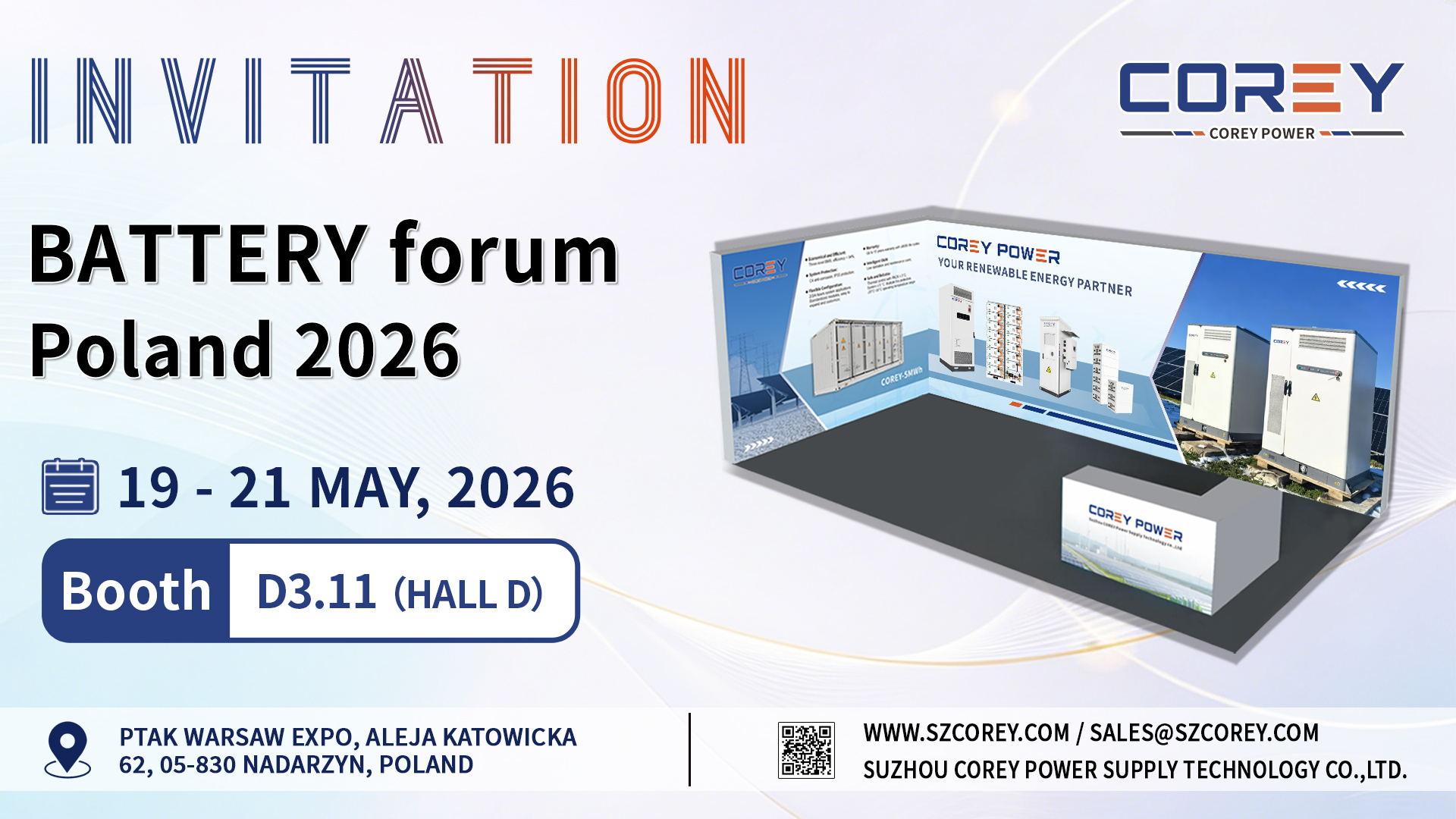 Exhibition Preview | COREY POWER Invites You To The 2026 Poland Battery Forum